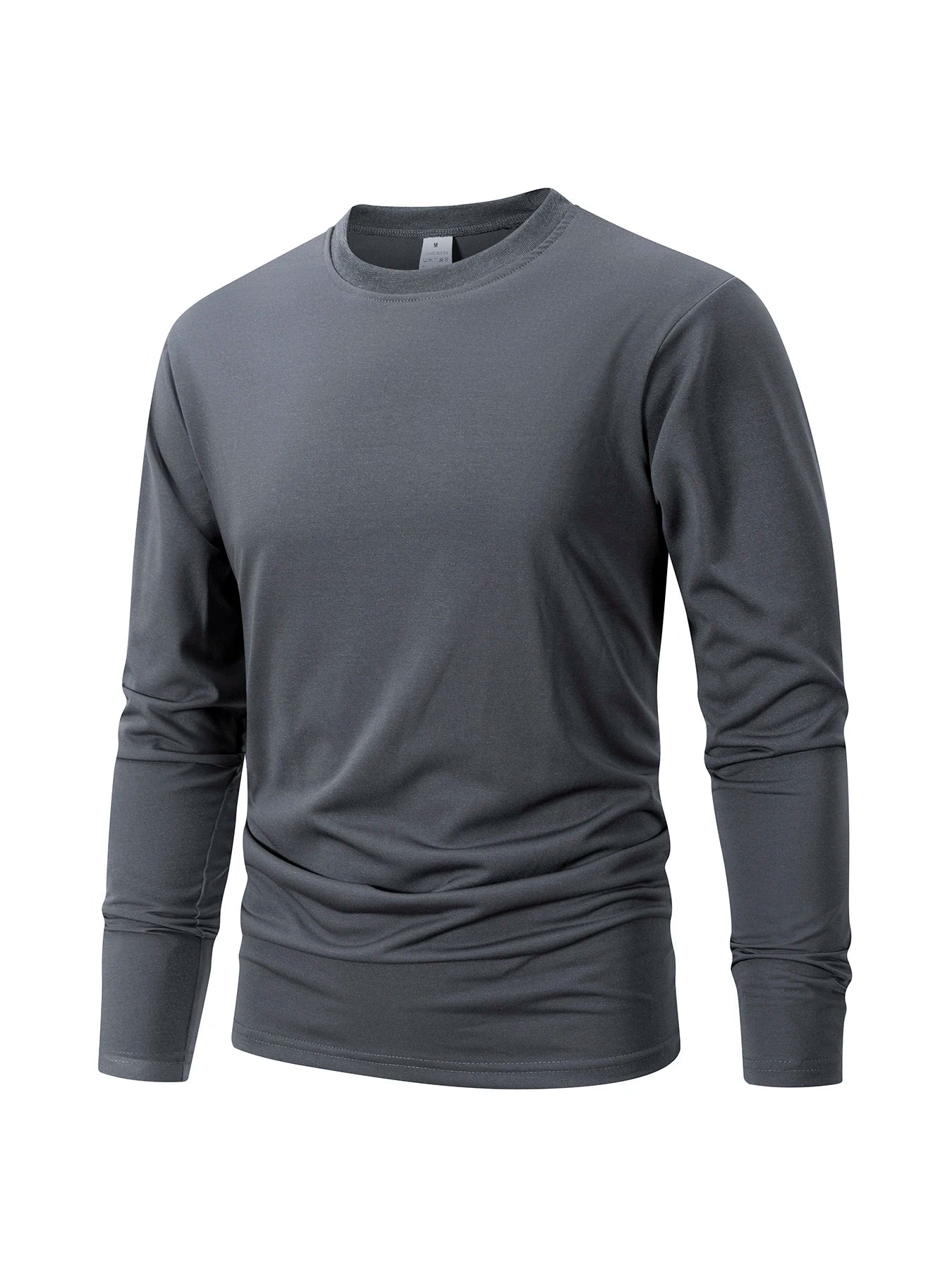Men's Button Long Sleeve Henley Neck T-Shirt Casual Breathable Round Neck  T-Shirt Solid Color Slim Fit Tee Basics Cozy Tops