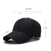 Hat Men Spring Summer Solid Color Mesh Cap Baseball Cap Women Autumn Korean Edition Sunscreen Hat Mesh Breathable Peaked Cap