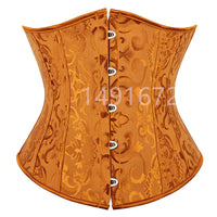 Pink Corset Underbust Top Wome Plus Size Waist Cincher Sexy Gothic Corpete Corselet Fashion Black White Red Blue Rose