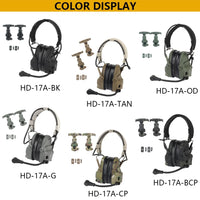 GEN 6 Tactical Headset Non-picking Noise-Cancelling Headset with Robotic Arm Mic for Hunting Paintball CS Militar Helmet