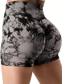 Women's high stretch fitness pants tight fitting cycling exercise yoga shorts breathable high waisted shorts 3-piece set