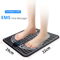 EMS Electric Foot Massager Mat 6 Modes Relieve Pain Muscle Stimulator Blood Circulation vibration Foot Massage Machine Feet SPA