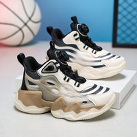 A pair of children's four-season leather sport shoes, wear-resistant and comfortable casual shoes, size 31-40，LY-L9810