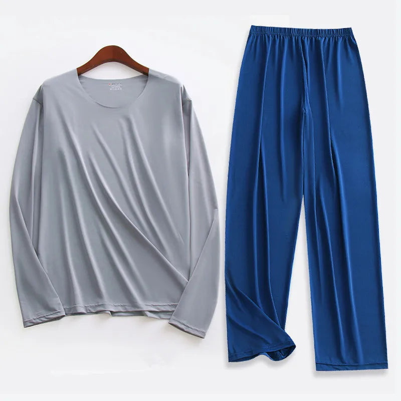 L-5XL Pyjamas Homme Plus Size Men Pajamas Set New Spring Summer Home Clothes Autumn Sleepwear Man Nightwear Pijamas De Hombre