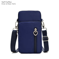 Women&#39;s Mini Shoulder Bag Oxford Waterproof Handbag Wrist Pouch Wallet Sports Cell Mobile Phone Bag Crossbody Bags for Girls