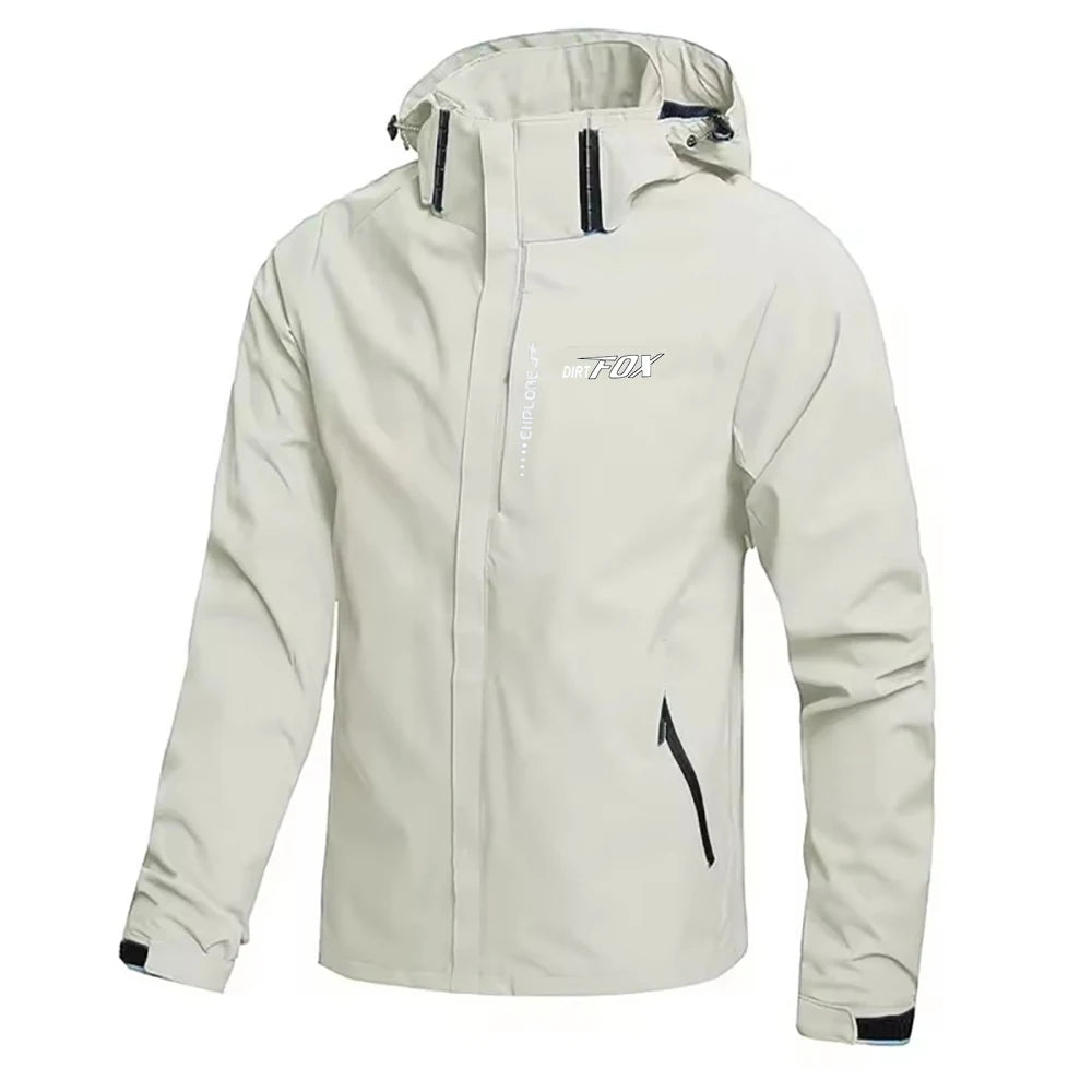 DIRTFOX Men's Waterproof Cycling Jacket Mountain Bike Clothing Outer Bicycle Raincoat Mtb Jacket Cortavientos Impermeable Hombre