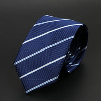 New Men Ties Solid Color Stripe Print Floral 6cm Jacquard Business Neckties Narrow Skinny Tie Wedding Prom Daily Wear Accessory