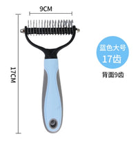 Pets Fur Knot Cutter Dog Grooming Shedding Tools Pet Cat Removal Comb Brush Double Sided Pet Products Comb for Cats