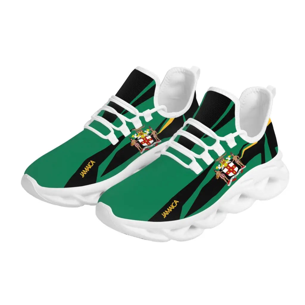 Summer Comfortable Mesh Sneakers Creative Jamaica Flag Design Women Running Shoes Student Hiking Walking Shoes Gift Footwear