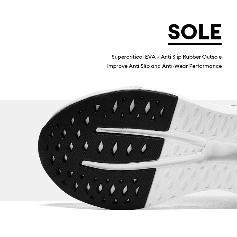 Men's Cushioned Running Shoes Energy Return Breathable Knit Arch Support Shock Absorption Marathon Women Casual Sneakers