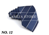 New Striped Tie Men's 8cm Ties Business New Year Gift Classical Necktie Office Accessories Men Costume Daily Wear Wedding Party