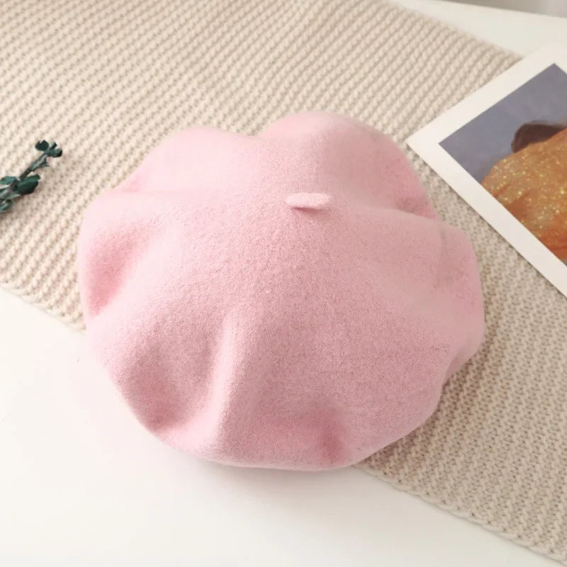 Winter Hats for Women Berets Painter Cap Autumn Winter Hat Female Flat French Artist Beret Girls Vintage Warm Casual New