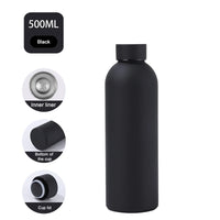 Insulated Water Bottle Coffee Cup Thermal Flask Stainless Steel Small Mouth Thermos for Hot Cold Drinks Leakproof Vacuum Flasks