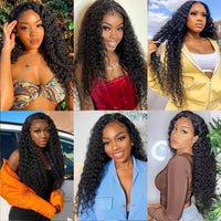 Brazillian Kinky Curly Hair Bundles With Closure Brazilian Hair Weave 3 Bundles with Closure Human Hair Extension capelli umani