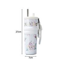710ML Vacuum Cup Stainless Steel Insulation Or Cooling Thermal Water Bottle High-Capacity With Lifting Rope Insulated Cup