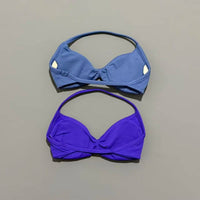 HISTELLO Strappy Bra Gym Top Women High Support Thin Strap Halter Sports Seamless Bras Scrunch Push-up Workout Yoga Tank Tops
