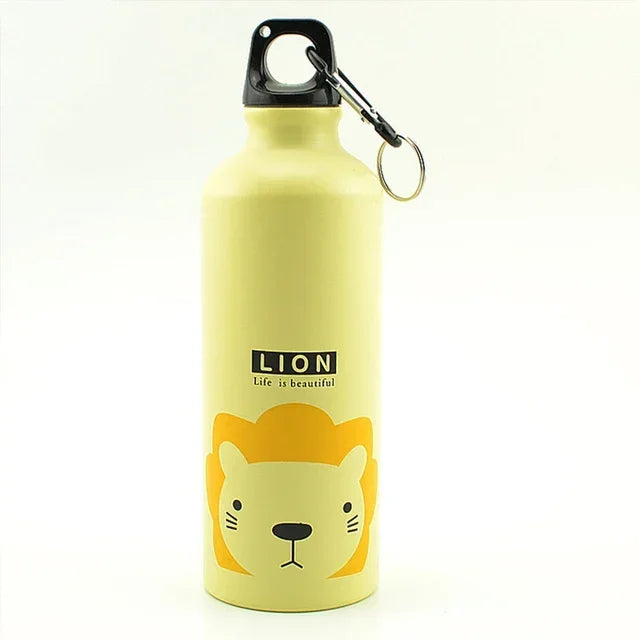 Aluminium Cartoon Sports Mug Cartoon Image Children's Water Cup Stainless Steel Water Bottle with Lid Insulated Mug Coffee Mug