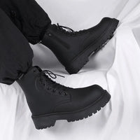 Boots Men British Wind Locomotive Tooling Boots High-top Leather Boot Couple Outdoors Cowboy Motorcycle Boots Shoes Man2025