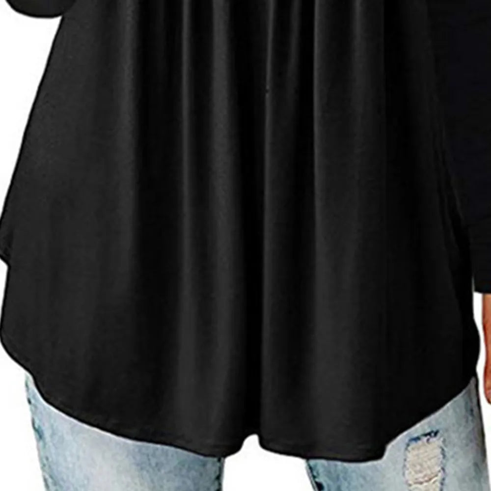 BIG PROMOTION Y2K V collar irregular new Auntumn winter T-shirt women's long sleeve pleated button ruffled T-shirt top