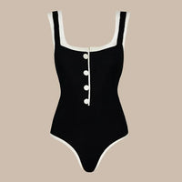 2025 Sexy Women's Swimsuit New Strapless Simple One-piece Swimwear with Shorts Two-piece Set Sliming Bodysuit Beachwear Monokini