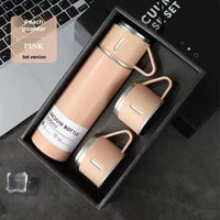 304 stainless steel insulated cup, three-lid business gift cup, gift box water cup