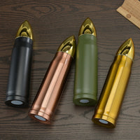 Stainless Steel Bullet Water Bottle 17oz Double Wall Vacuum Insulated Thermos Coffee Mug Insulated Flask for Hiking Traveling