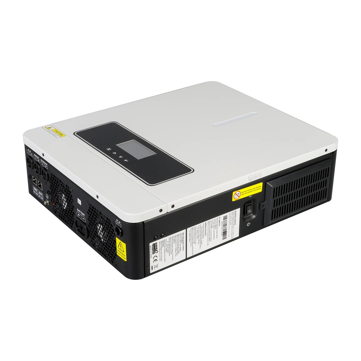 3600W Hybrid Solar Inverter 24V DC to 100/110/120V AC With 120A MPPT Solar Charger Controller Max PV 500Vdc Fit LifePo4 Battery