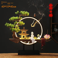 New Chinese Style Small Night Lamp Office Desk Surface Panel Opening Gift