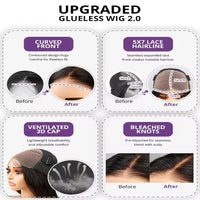 Loose Deep Wave Wig Human Hair Ready To Wear13x4 13x6 Lace Closure Curly Highlight Ombre 4/27 Preplucked Hairline Pre Cut