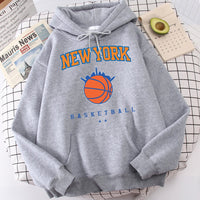 Male Casual Fashion Hoodies Cool Print Hip Hop Sweatshirt New York Basketball Funny Hooded Fleece Men&#39;s Soft Harajuku Pullover