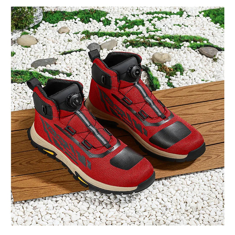 Boots for Motorcyclist Man Motorcycle Shoes Botas Moto Wear-Resistant Men's Motorcycle Shoes  Men's Motorcycle Shoes  Riding boo