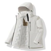 JNLN Unisex Waterproof Fleece Jackets Winter Windproof Thermal Windbreaker Men Women Hiking Camping Skiing Climbing Raincoat