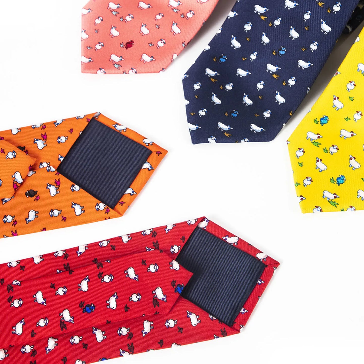 Tailor Smith 100% Silk Ties For Men Handmade Necktie With Animal Pattern Tie Father's Day Birthday Gift Tie