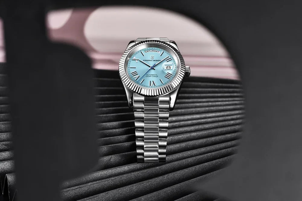 2025 New PAGANI DESIGN Luxury Men Mechanical Watches Rose Gold Automatic Watch For Men AR Sapphire Mirror Sports Clock Man Gifts