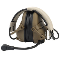 GEN 6 Tactical Headset Non-picking Noise-Cancelling Headset with Robotic Arm Mic for Hunting Paintball CS Militar Helmet