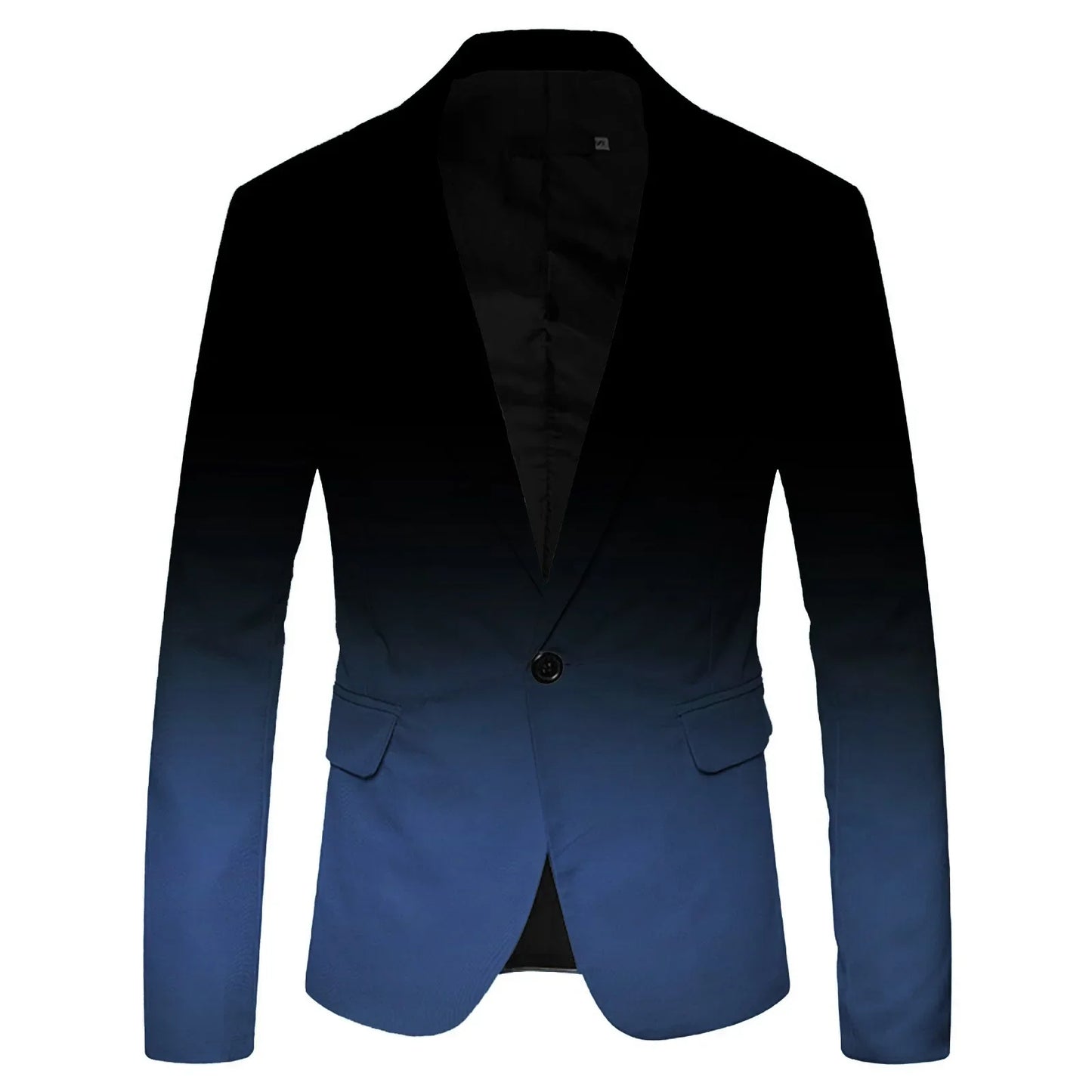 Men's Spring and Autumn New British Fashion Solid Color Suit Jacket, Casual Single-button Lapel Slim Spell Color Suit Jacket