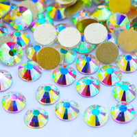 YANRUO 2058 Top Non Hotfix Flat Back Rhinestones Glass DIY Cold Fixation Nail Art Decorations Stones And Crystals Strass Crafts