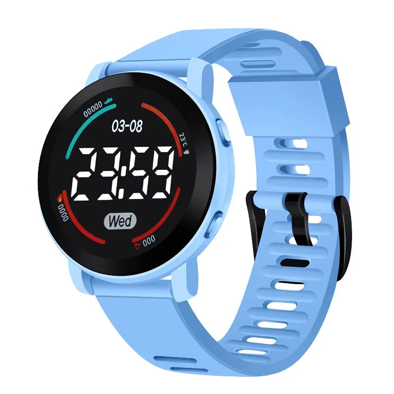 Children's Watches Fashion Digital Watches for Kids Waterproof Sport LED Electronic Wristwatch Simple Boys Girls Student Clock