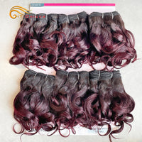 Blonde Bouncy Curly Bundles 100% Human Hair Bundles For Black Women Indian Short Curly Hair Bundles Colored 1B 27 30 99J