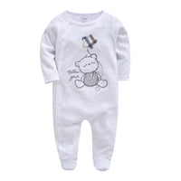 KAVKAS 1/2/3 Pcs Baby Boys Rompers Cartoon Print Overalls Cotton Infant Clothing Kids Jumpsuit Newborn Pajimas 0-3 Months
