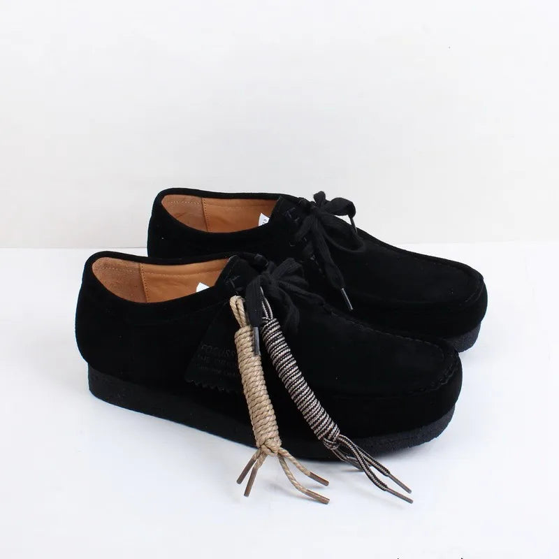 Careaymade-Hot Vintage Genuine Leather Casual big size Women's Shoes Lace-up Smoke Rubber sole Shoes Low Top Fashion Men's Shoes