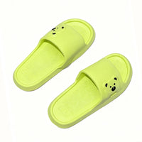 Summer Cartoon Bear Indoor Slippers for Women Lightweight Soft EVA Slides Woman Comfort Home Bathroom Non Slip Slippers