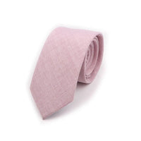 Solid Color Handmade Cotton Ties Men Necktie Striped Narrow Collar Slim Pink Sage Green Casual Tie Wedding Suit Accessories Gift