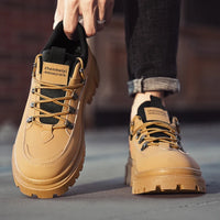Men's Fashion Casual Autumn Winter Work Boots Outdoor Utility Trendy Shoes Comfortable Men's Footwear