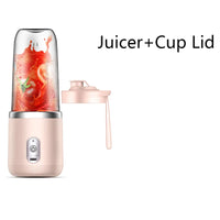 Portable Electric Juicer Cup USB Rechargeable Handheld Smoothie Blender Fruit Mixers Milkshake Maker Machine Food Grade Stirring