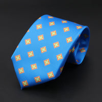 New High Quality Soft Silk Ties 51Colors Fashion 7.5cm Geometric Pattern Necktie For Men Wedding Business Meeting Suit Gravata