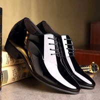 Italian Oxford Shoes for Men Luxury Patent Leather Wedding Shoes Pointed Toe Dress Shoes Classic  Plus Size 38-48