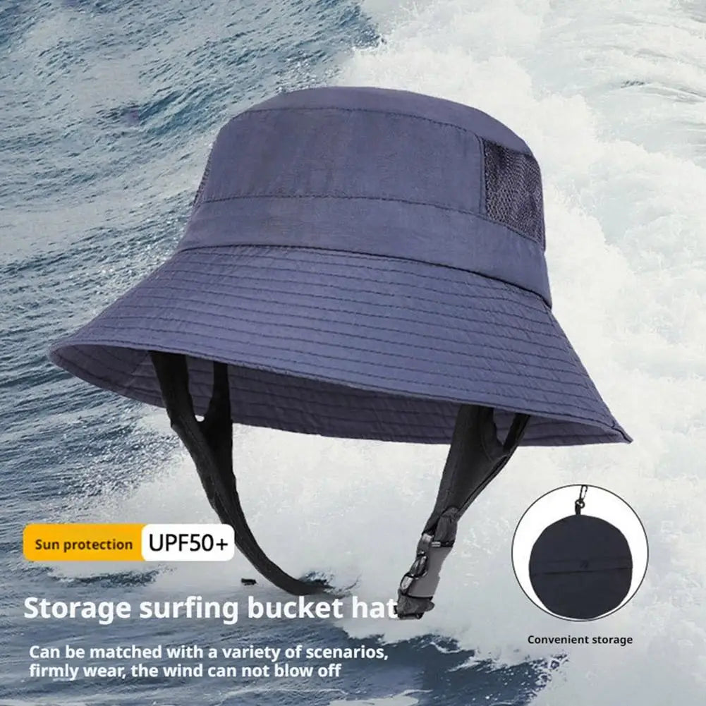 Waterproof Sun Hat Men Women, UPF 50+ Wide Brim Fisherman Cap, Quick Dry Surfing Bucket Hat for Hiking Fishing Mountaineering