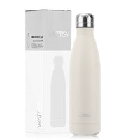 WATERSY 500ml Insulated Water Bottle, Stainless Steel Thermal Leakproof Flask, BPA-Free Double Walled Vacuum Bottle for Sports