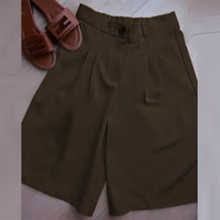 Ladies Loose Blazer Suit Solid Casual Turn Down Collar One Button Coat High Waist Shorts 2025 Summer Autumn Formal New Outfits